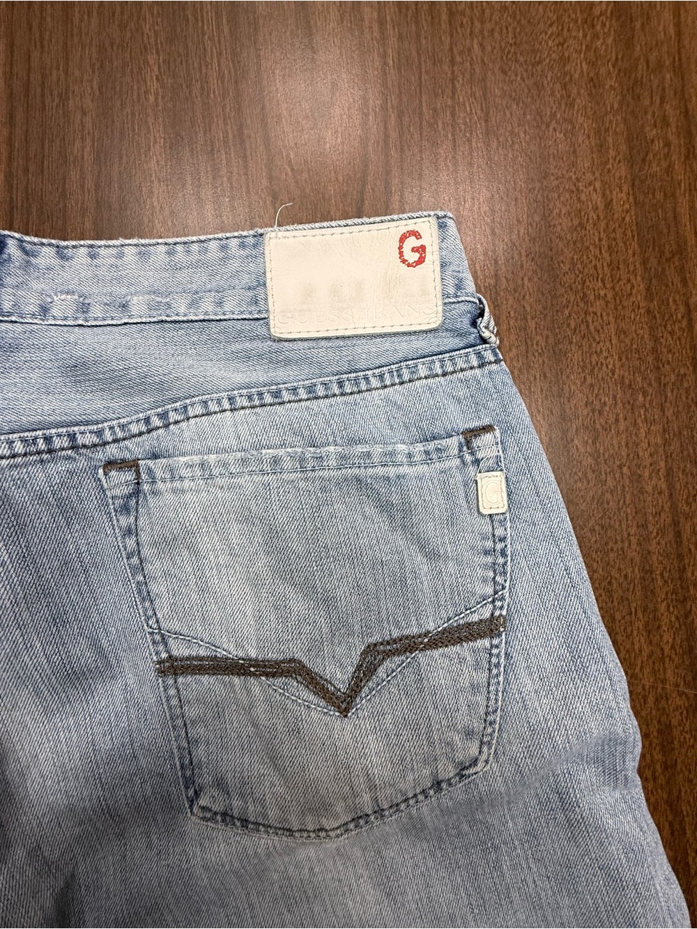 Guess “Cliff” Light Wash Bootcut Men’s Jeans Size 34 Y2K - Picture 13 of 16